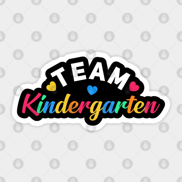 Team kindergarten guidance teacher educator gift Sticker by Khal1